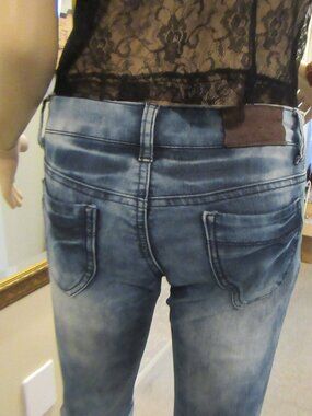 Ladies Jeans Three Toned Blue As is Urban Behavior